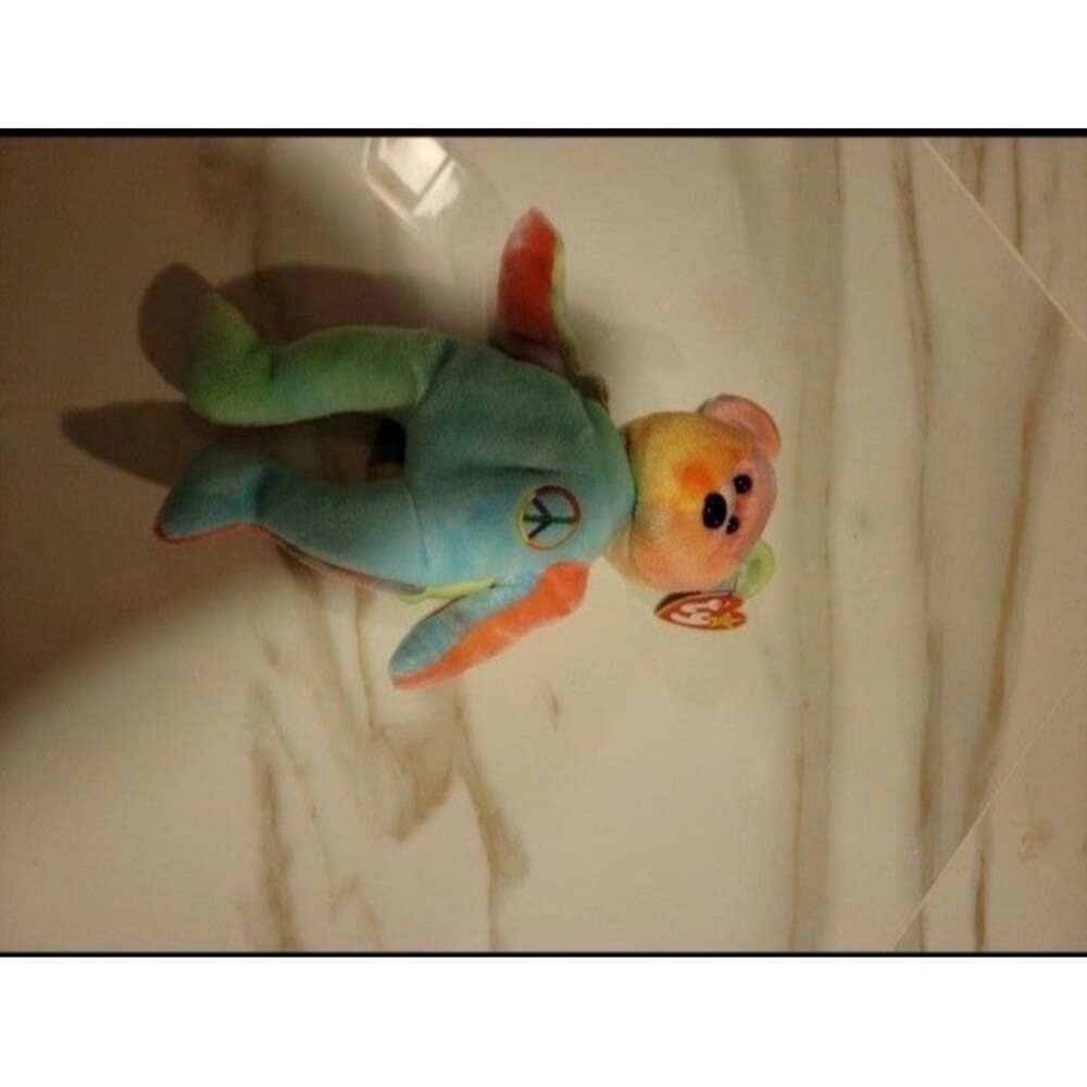 Ty Beanie Babies Peace The Bear